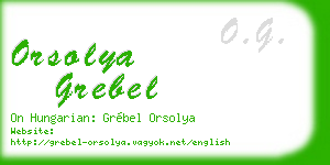 orsolya grebel business card
