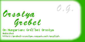 orsolya grebel business card